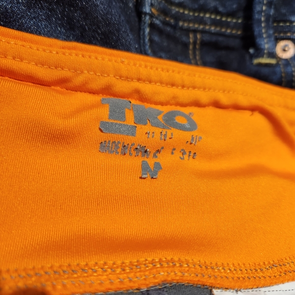 TKO size m workout leggings Grey orange - Picture 3 of 14